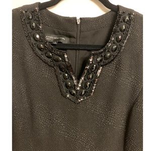 Sequin and bead embellishment dress